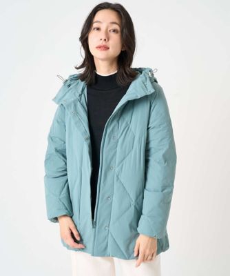 アツコ マタノ ダウン 肩当て ネコ ダウンジャケット ミントブルー アツコ マタノ ダウン 肩当て ネコ ダウンジャケット ミントブルー