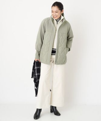 ダンボール中綿レイヤード風ブルゾン