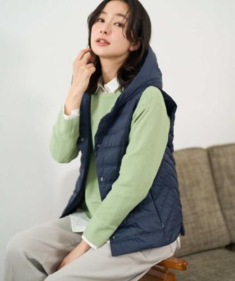 ＜GEORGES RECH　(Women)＞タフタダウンベスト