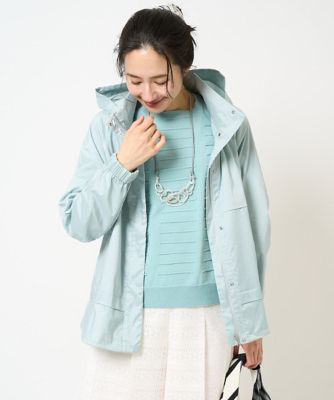 シャンブレーシルックタフタブルゾン