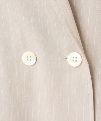 ［日本製／セットアップ対応］］ダブルブレストリネンジャケット