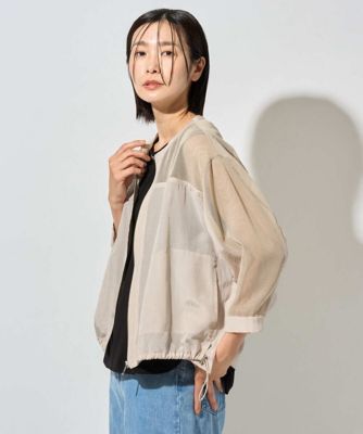 ES RECH - ジョルジュレッシュメッシュジャケット メッシュコンビシアーブルゾン | GEORGES RECH (Women)/ジョルジュ