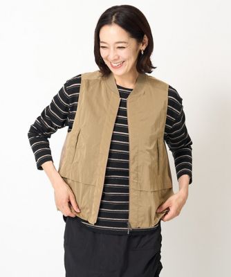 GEORGES RECH　(Women)/ジョルジュ　レッシュ [セットアップ対応]シャンブレージップアップベスト