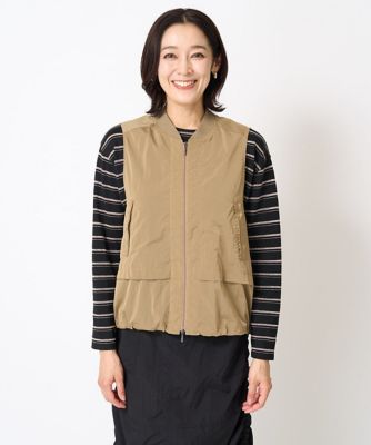 ［セットアップ対応］シャンブレージップアップベスト