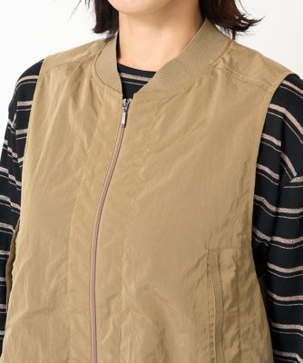［セットアップ対応］シャンブレージップアップベスト