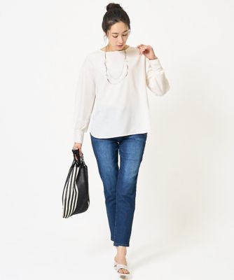 ジョルジュ・レッシュ（ES RECH）/[日本製/接触冷感]ストレッチヴィンテージブラウソー 日本製／接触冷感］ストレッチヴィンテージブラウソー | GEORGES RECH