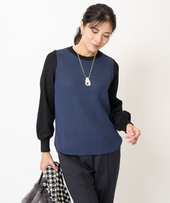 【GEORGES RECH】 ジャガードジャージープルオーバー新品 ジャガードジャージープルオーバー | GEORGES RECH (Women