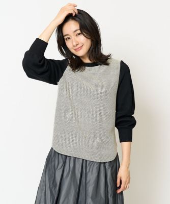 【GEORGES RECH】 ジャガードジャージープルオーバー新品 ジャガードジャージープルオーバー | GEORGES RECH (Women