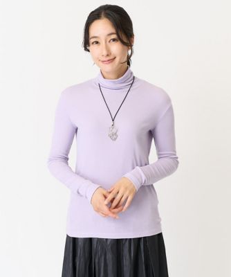 日本製］リブハイネックカットソー | GEORGES RECH (Women)/ジョルジュ