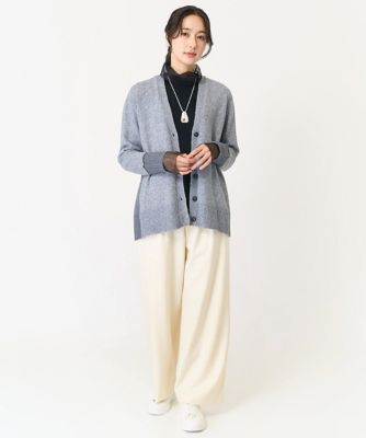 ［日本製］チュールドッキングハイネックカットソー