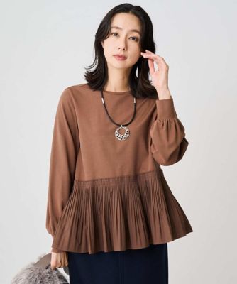 ＜GEORGES RECH　(Women)＞プリーツ切替プルオーバー