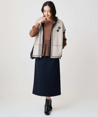 プリーツ切替プルオーバー | GEORGES RECH (Women)/ジョルジュ