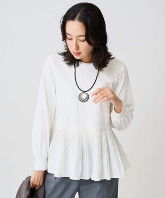 プリーツ切替プルオーバー | GEORGES RECH (Women)/ジョルジュ