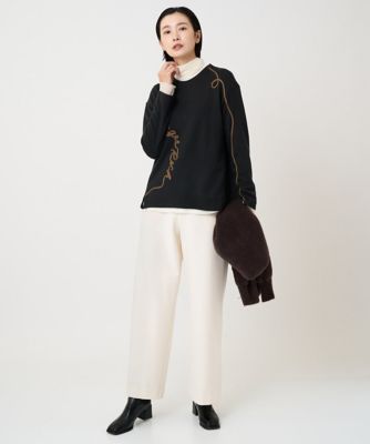 ロゴポンチジャージープルオーバー | GEORGES RECH (Women)/ジョルジュ