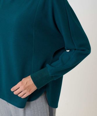 セットアップ対応］ボトルネックドルマンスリーブジャージーカットソー