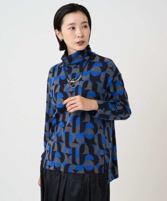日本製］起毛ジャカードハイネックプルオーバー | GEORGES RECH (Women