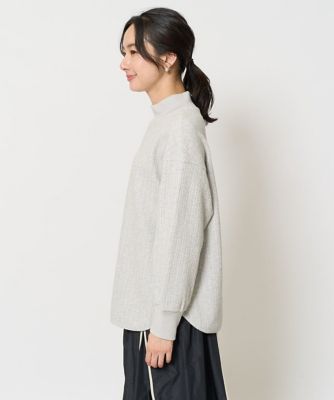 幾何柄ジャガードジャージーハイネックプルオーバー 幾何柄ジャガードジャージーハイネックプルオーバー | GEORGES