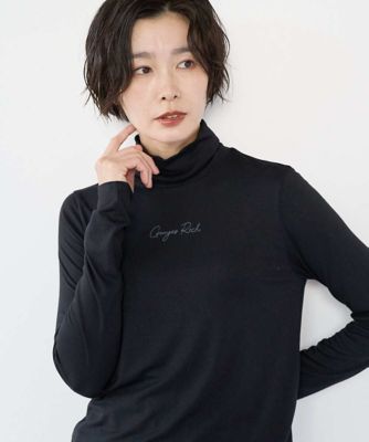 ＜GEORGES RECH　(Women)＞ベアテンジャージーハイネックロゴカットソー