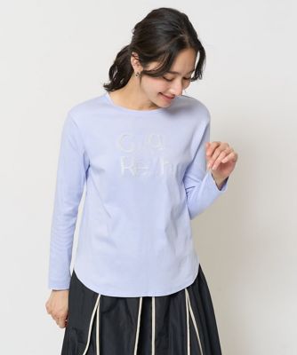 ES RECH / ジョルジュ・レッシュ スムースロゴ刺繍ロングスリーブカットソー スムースロゴ刺繍ロングスリーブカットソー(カットソー・Tシャツ