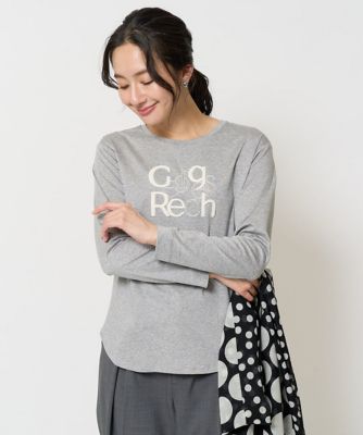 ES RECH / ジョルジュ・レッシュ スムースロゴ刺繍ロングスリーブカットソー スムースロゴ刺繍ロングスリーブカットソー | GEORGES RECH