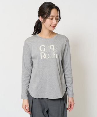 スムースロゴ刺繍ロングスリーブカットソー スムースロゴ刺繍ロングスリーブカットソー | GEORGES RECH