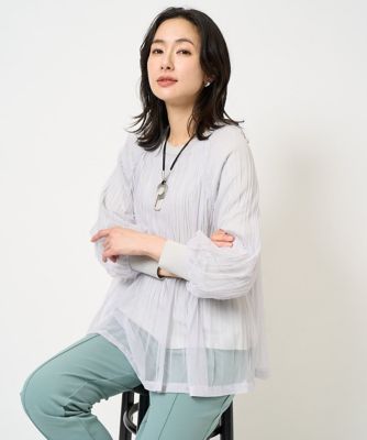 チュールプリーツジャージーカットソー | GEORGES RECH (Women