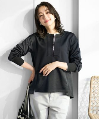 ＜GEORGES RECH　(Women)＞ハーフジップジャージープルオーバー