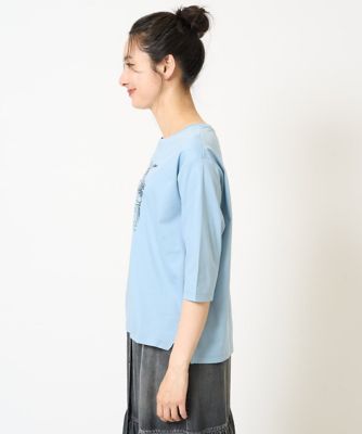 接触冷感］ドライコットンイラスト刺繍カットソー | GEORGES RECH