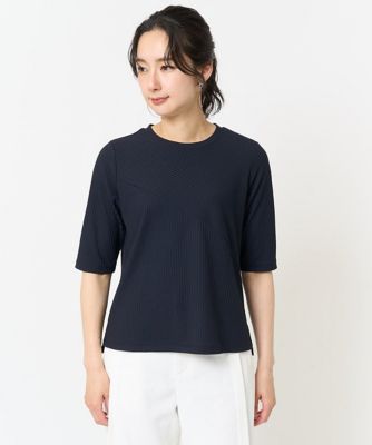 ［日本製］ストレッチリブカットソー