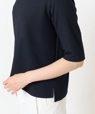［日本製］ストレッチリブカットソー
