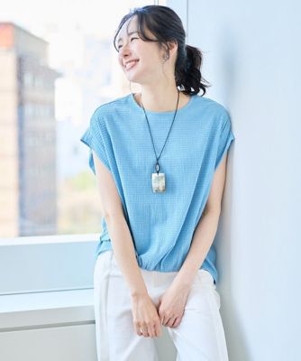 ＜GEORGES RECH　(Women)＞楊柳フレンチスリーブカットソー