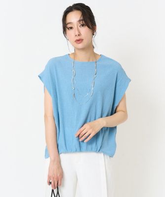 楊柳フレンチスリーブカットソー