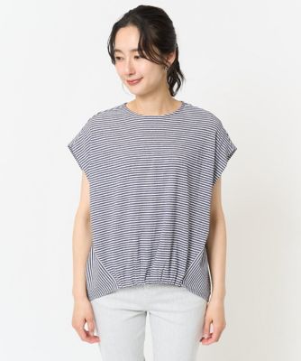 楊柳フレンチスリーブカットソー