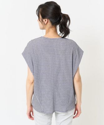 楊柳フレンチスリーブカットソー