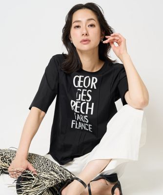 ピンタックロゴカットソー | GEORGES RECH (Women)/ジョルジュ