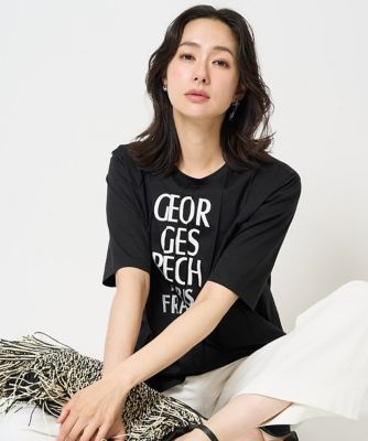 ピンタックロゴカットソー | GEORGES RECH (Women)/ジョルジュ