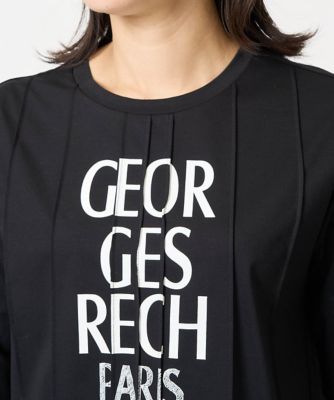 ピンタックロゴカットソー | GEORGES RECH (Women)/ジョルジュ
