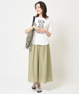 ピンタックロゴカットソー | GEORGES RECH (Women)/ジョルジュ