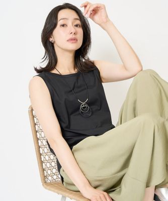 ES RECH / ジョルジュ・レッシュ チュールシルケットタンクトップ チュールシルケットタンクトップ | GEORGES RECH (Women