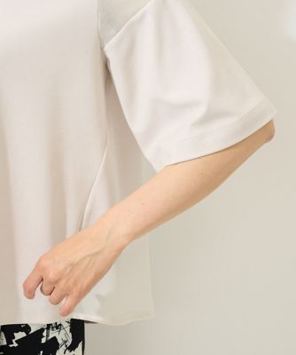 ［日本製／接触冷感］シアーコンビジャージープルオーバー