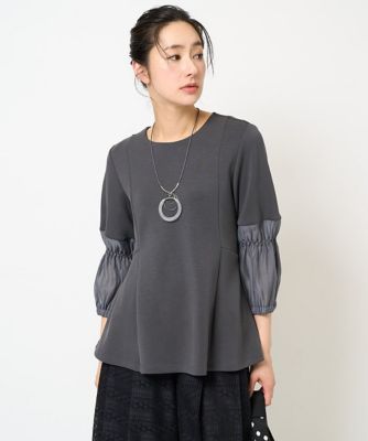 GEORGES RECH　(Women)/ジョルジュ　レッシュ シアースモッキングダンボールフレアプルオーバー