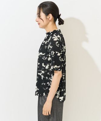 ES RECH / ジョルジュ・レッシュ ギャザーハイネック5分袖カットソー ギャザーハイネック5分袖カットソー(カットソー・Tシャツ