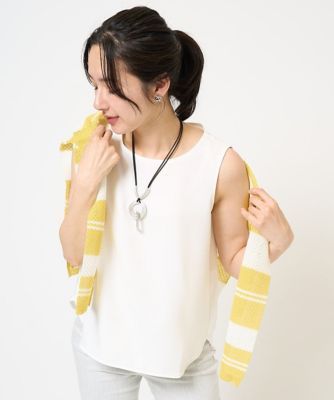 日本製／多機能素材］カットジョーゼットタンクトップ | GEORGES RECH