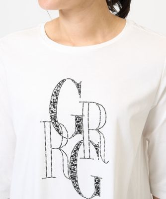 ドライコットンビーズ刺繍ロゴカットソー