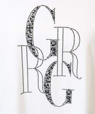 ドライコットンビーズ刺繍ロゴカットソー