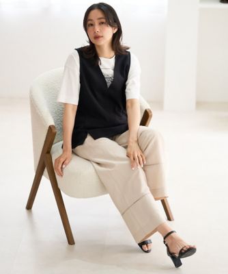 セットアップ対応］VネックAラインベスト | GEORGES RECH (Women