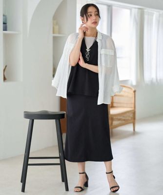 セットアップ対応］VネックAラインベスト | GEORGES RECH (Women
