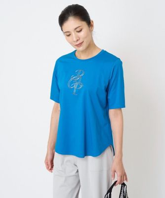 ＜GEORGES RECH　(Women)＞メタリックロゴカットソー