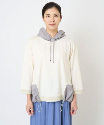 ダンボールニットタフタ切替カットソー