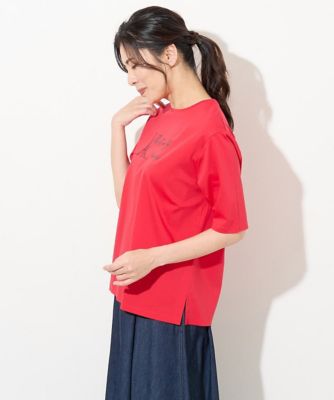 ＜GEORGES RECH　(Women)＞エッフェル塔刺繍ロゴプリントカットソー